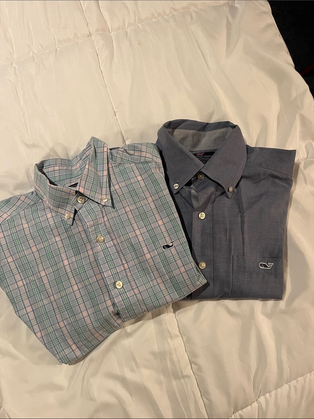 Vineyard Vines Men's Blue Plaid & Chambray Button-Down Shirts